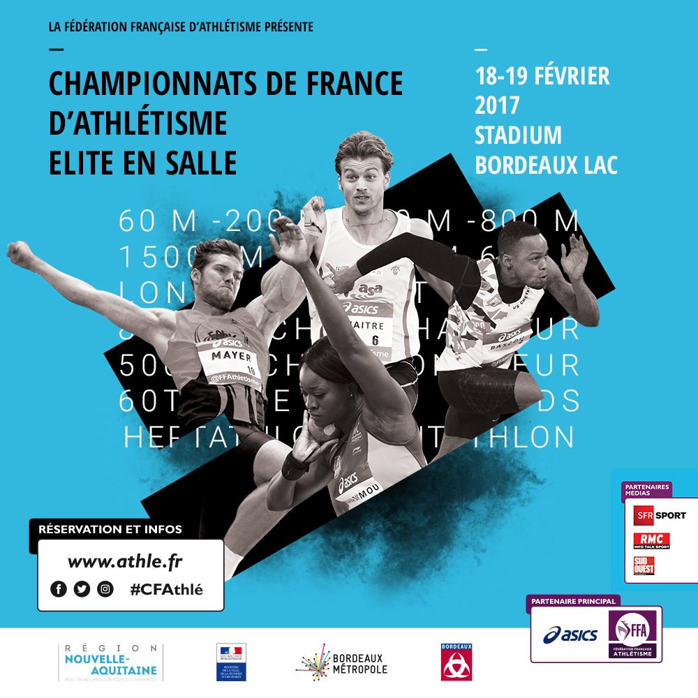 FFAthletisme's tweet photo. Championnats de France Elite en salle à Bordeaux : Découvrez les forces masculines en présence ! 💪🚹 https://t.co/U5O4g7lLzf #CFAthlé https://t.co/F5YSmCMkG5