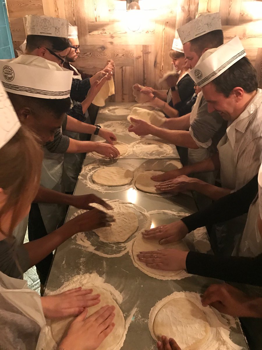 AND_Digital's tweet photo. Lots of fun, laughs and rogue olives last night at our feb #ANDbootcamp's team building activity... pizza making! #youwannapizzathat? https://t.co/vdHW4ypTE3