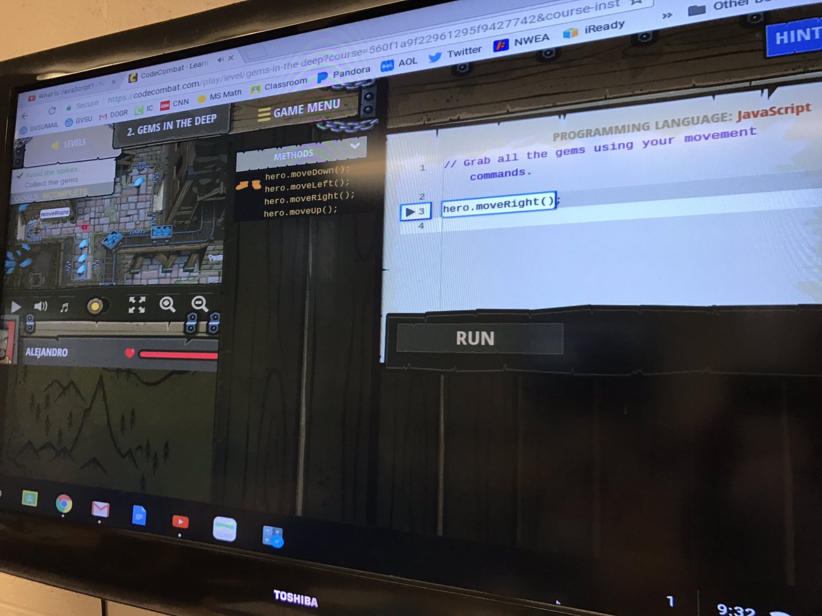 mr_thall's tweet photo. It is coding Friday. Today we are learning some basic JavaScript. https://t.co/KBKPEnwmzS
