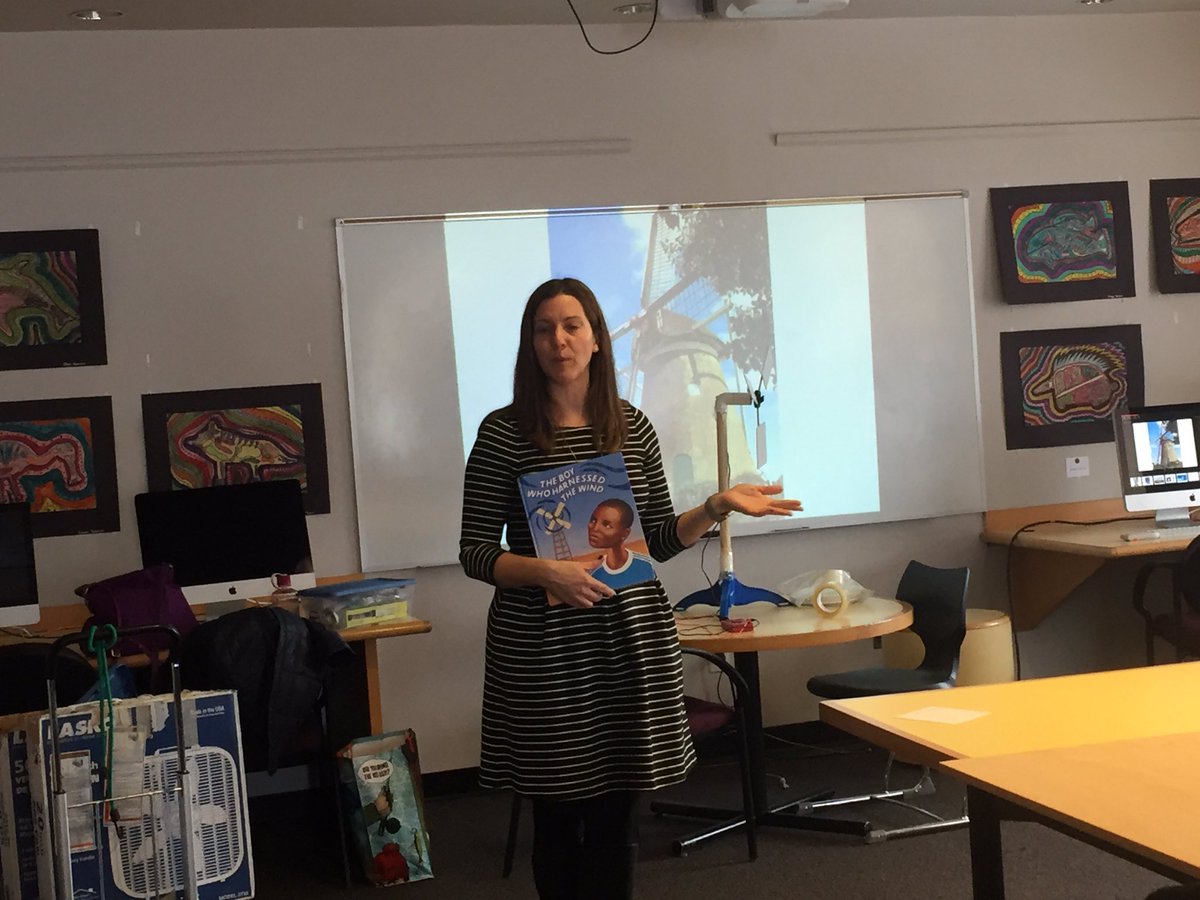 RectorySchoolCT's tweet image. #RectorySchool #EnrichmentSeries supports #HighValueLearning. Thanks Becky from @EversourceCT for teaching our kids @ windmills &amp;amp; turbines!