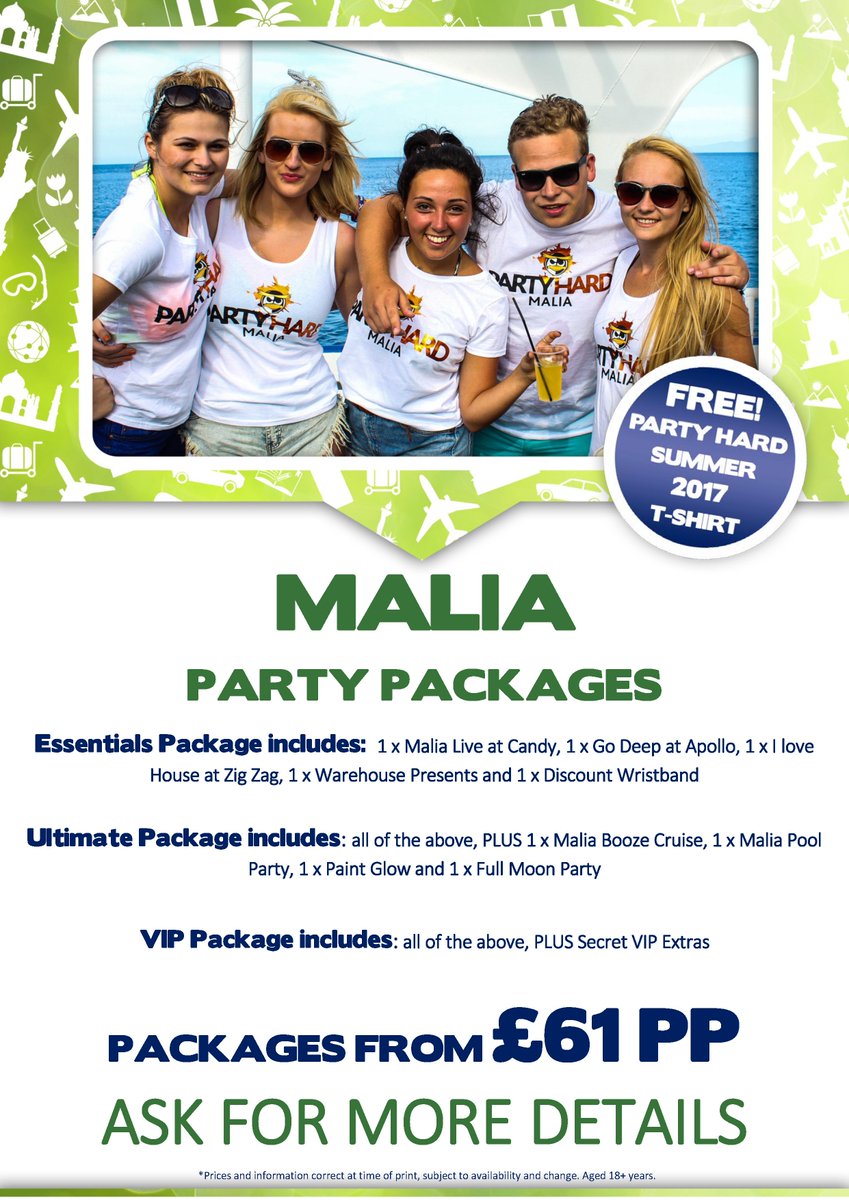 #partypackages at Baildon travel