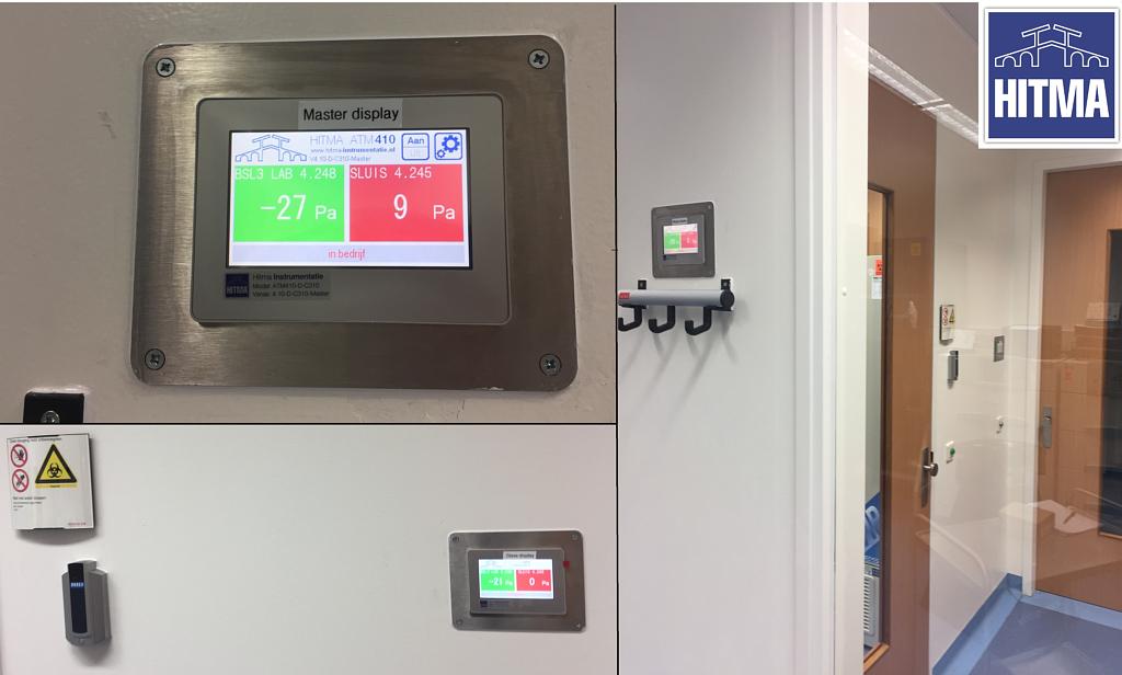 Collega <a href="/TeunMulder/">Teun Mulder</a> heeft ATM410 display mogen leveren voor een BSL3 lab. bit.ly/2kFXYn5