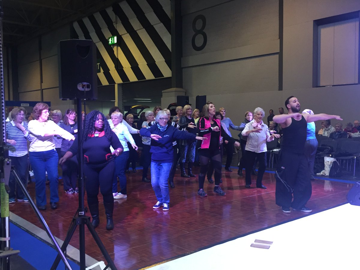 Nice to be <a href="/thenec/">The NEC</a> and seeing over-50s being fab and active on our dancefloor #zumbaGOLD #50plusshow #activeageing