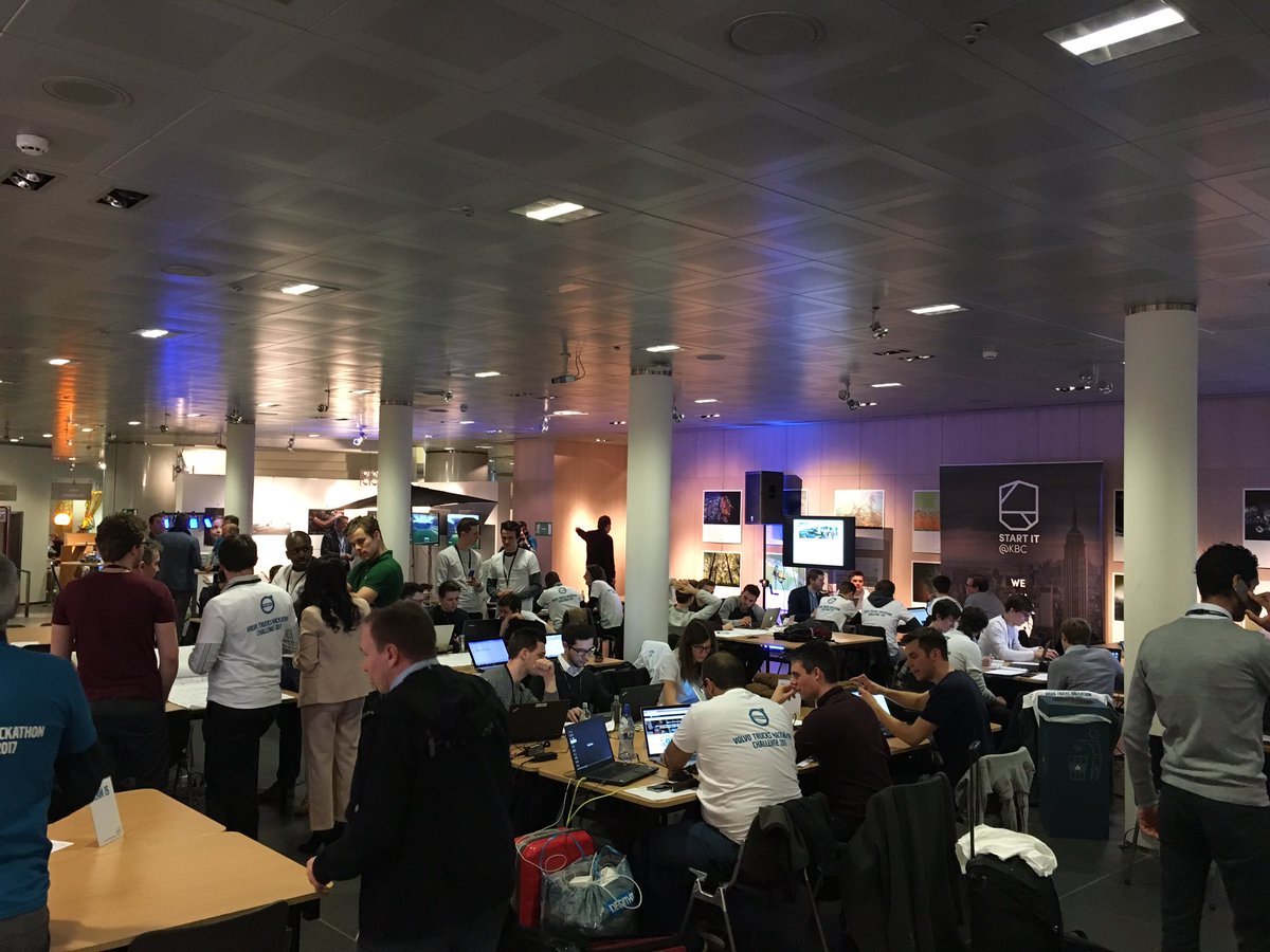 VolvoGroupBE's tweet photo. 10 teams in full action during #VolvoTrucksHackathon https://t.co/Rse1kV4iy5