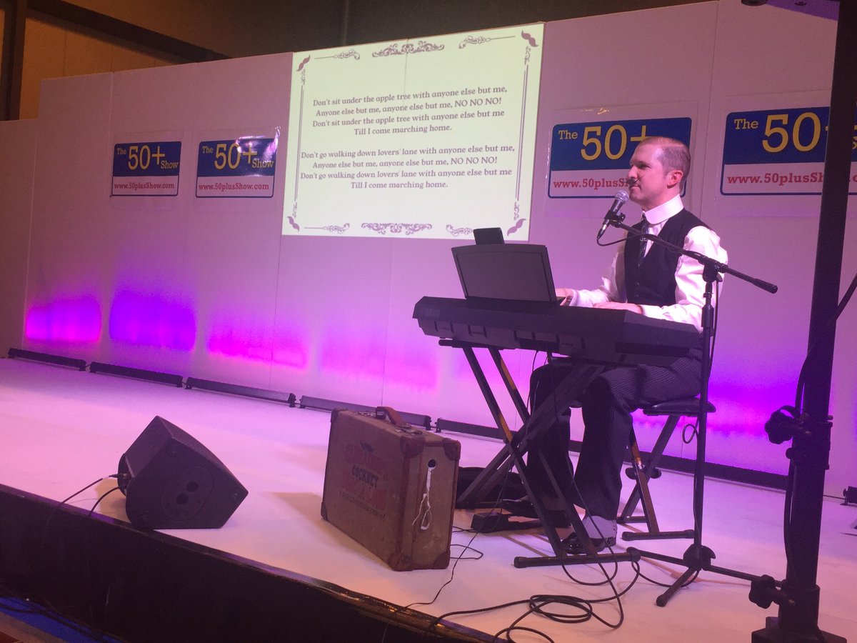 Cockney Sing-Along with <a href="/tomcarradine/">Tom Carradine</a> on The 50+ Show Main stage now at <a href="/thenec/">The NEC</a>