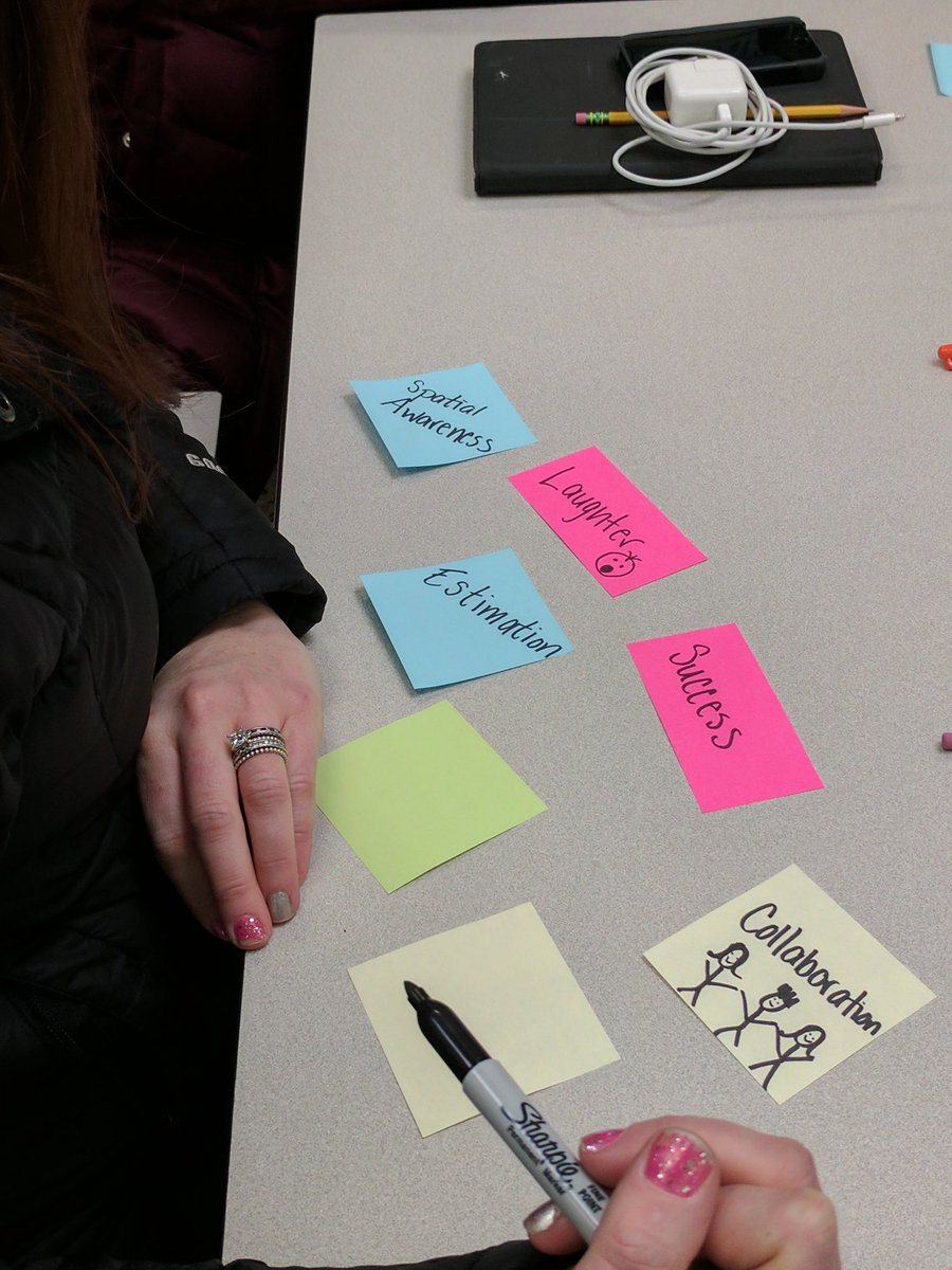 mr_snyder21's tweet photo. Gathering our thoughts re: How we benefited from the #designthinking process personally, interpersonally, and academically. #DMSIL https://t.co/2CPaJtKk6W