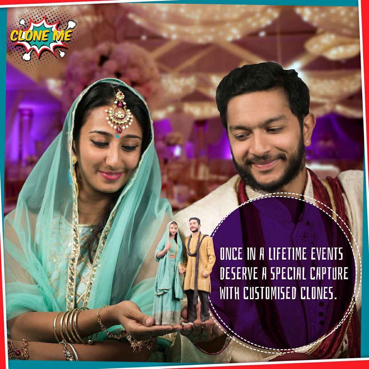 CloneMeIndia's tweet photo. Order today and gift her or him the most precious thing yet. 
https://t.co/MjQBpeUXAc 
#wedding
#gifts
#clones
#giftsforhim
#giftdforher https://t.co/mU36VZfLYo