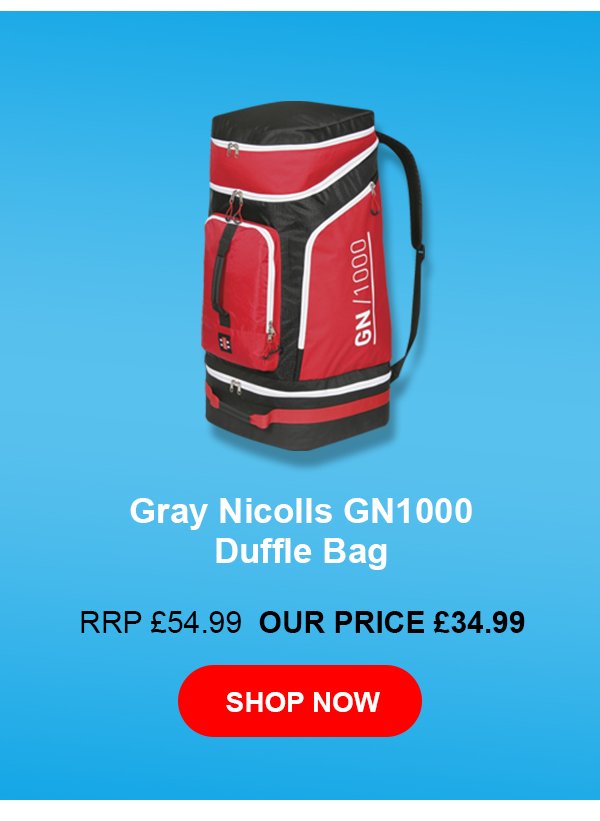 Gray Nicolls GN1000 Duffle Bag now only £34.99
discountcricketoutlet.com/gray-nicolls-g…