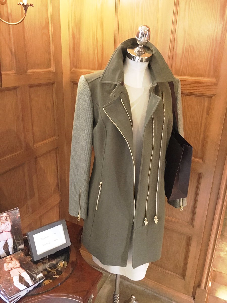 Whatley_Manor's tweet photo. We love this weeks @moloh_england display. Smurf Coat & Tarka dress #moloh #tetbury #cotswold #britishfashion https://t.co/TLfNVjLT23