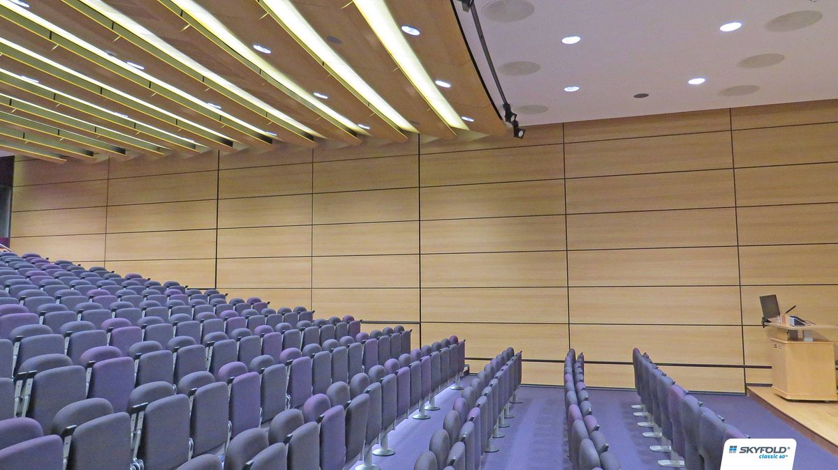 skyfoldwalls_'s tweet photo. #ProjectOfTheMonth :UKCMRI @TheCrick Institute in London!A massive stepped wall for easy division or expansion of the auditorium #SkyfoldInc https://t.co/S0XLaLn0La