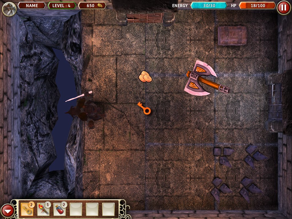 DungeonMini's tweet photo. Avoid the traps, grab the loot and smash that goblin... oh and mind the gap! #Gameplay #DnD #RPG #MadeWithUnity https://t.co/kazSpfdEMQ