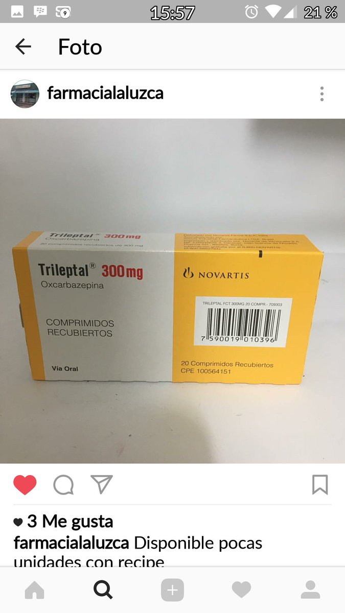 Donatumed's tweet photo. #OjoAlDato disponible #Valsartan 80mg. #Ziac ..#Trileptal 300mg..Farmacia La Luz C.A. Naguanagua .#Valencia Carabobo ... https://t.co/xiFJSDTMi4