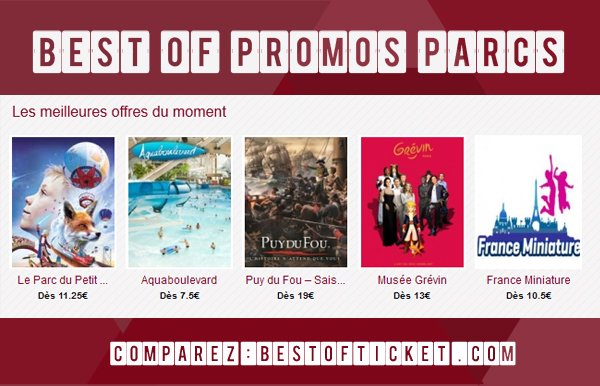 #BONPLAN La sélection des meilleures offres parcs du moment ! #sorties #attractions #bonnesvacances >bestofticket.com/parcs-6/home