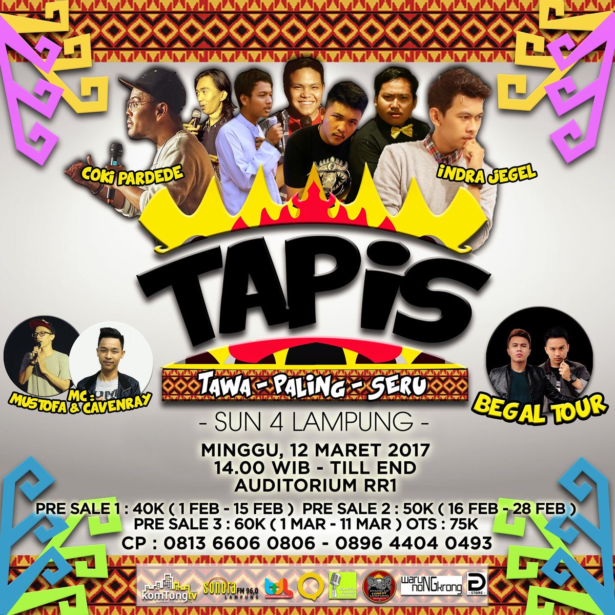 #SUN4 | OpenGate 14.00 12/03/17  | Htm presale 2 50K | Info lain Flayer | <a href="/StandUpIndo_PSW/">Stand Up Pringsewu</a>  <a href="/sucKOTABUMI/">StandUpComedyKTB</a>