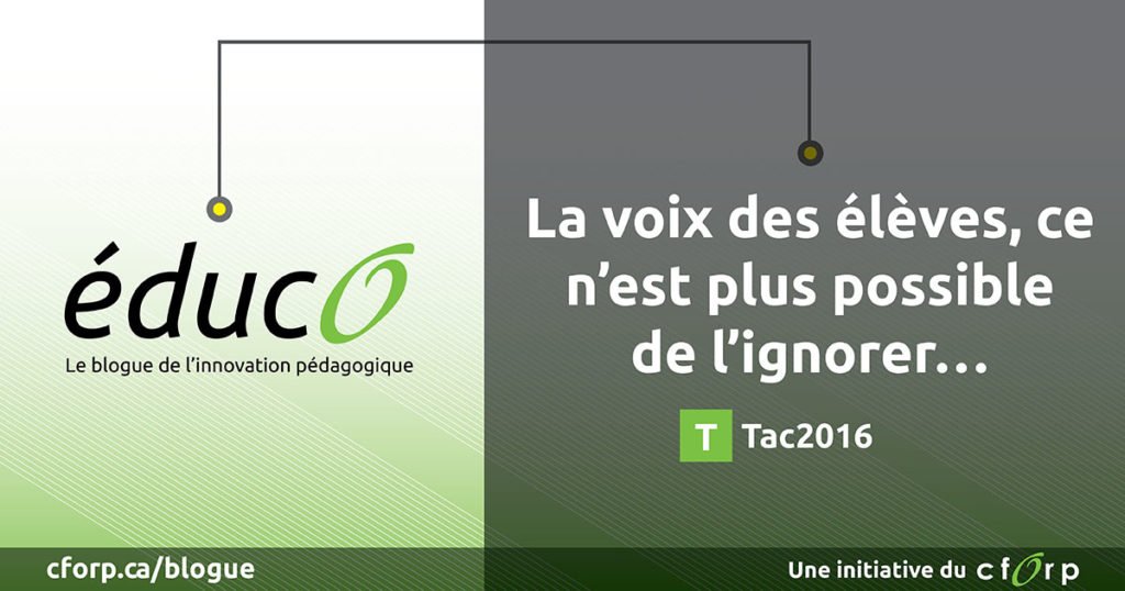 LeCentrefranco's tweet photo. Lorsqu’on écoute ce que nous disent les élèves… https://t.co/XzwmMBqBDH #lavoixdeseleves #Tac2016 #Tac2016dec #CFORP #cforptactic #éducO https://t.co/fCUe5c2f0H
