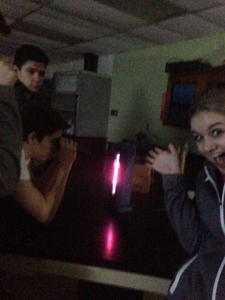 Having some fun with spectroscopes in physical science! #gocrickets #5E's