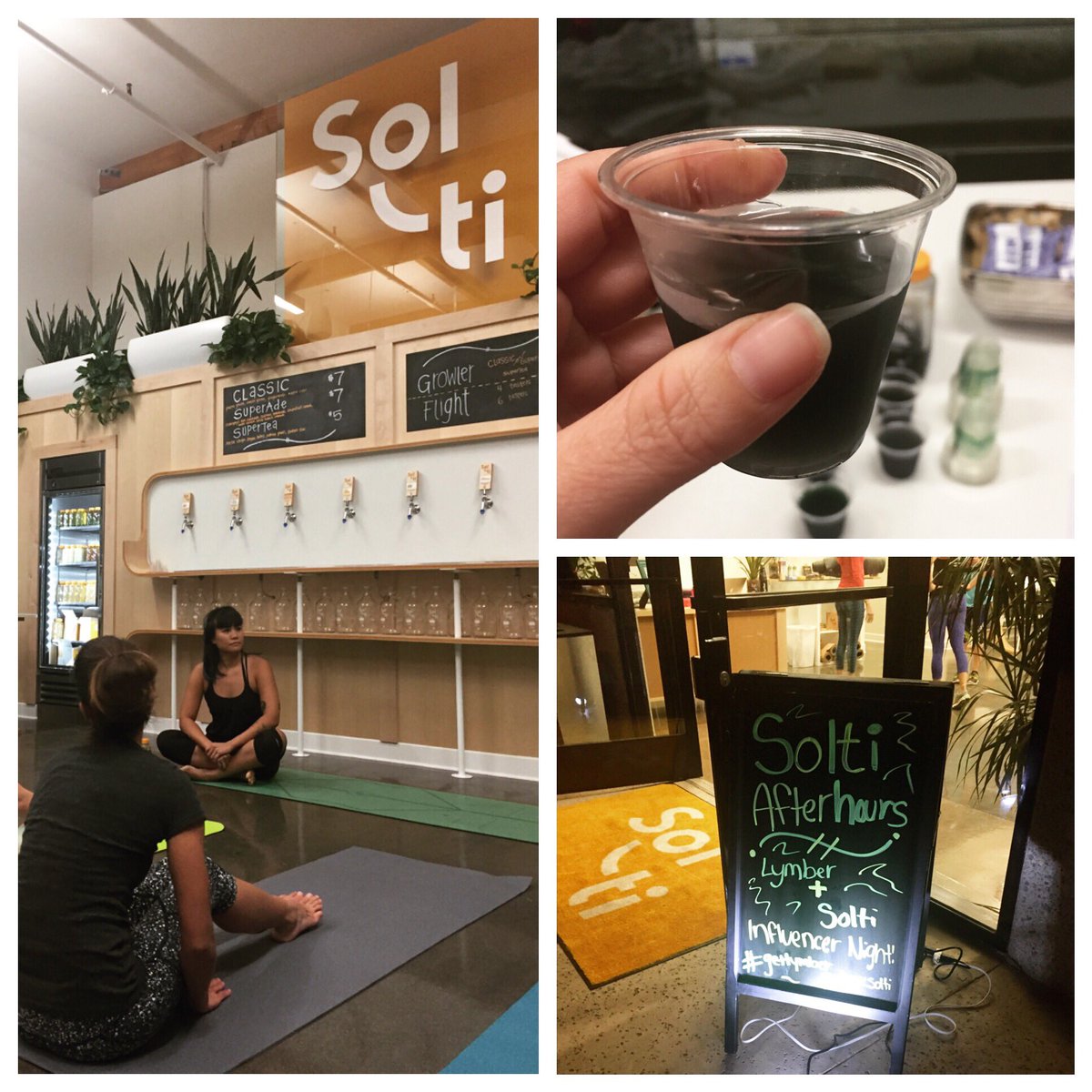 foodiemtfitness's tweet photo. Had a blast at last night's #yoga event w/ @LymberFitness @drinksolti ! #SanDiego #fitfam #GetLymber #DrinkSolti #healthyliving https://t.co/aRSAvr0Rlc