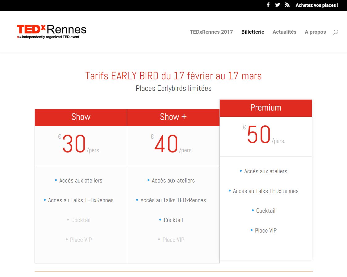 Elles sont là !!! Les places #Earlybird pour l'évènement #TEDxRennes 2017 Réservez vos places dès maintenant tedxrennes.com/billetterie/ #Rennes