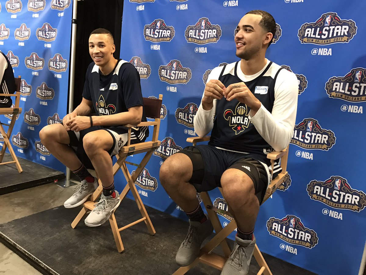 Finishing up #BBVARisingStars practice and interviews 👍⭐️⚜️ #NBAAllStar   @daanteee https://t.co/QMNdFyK726