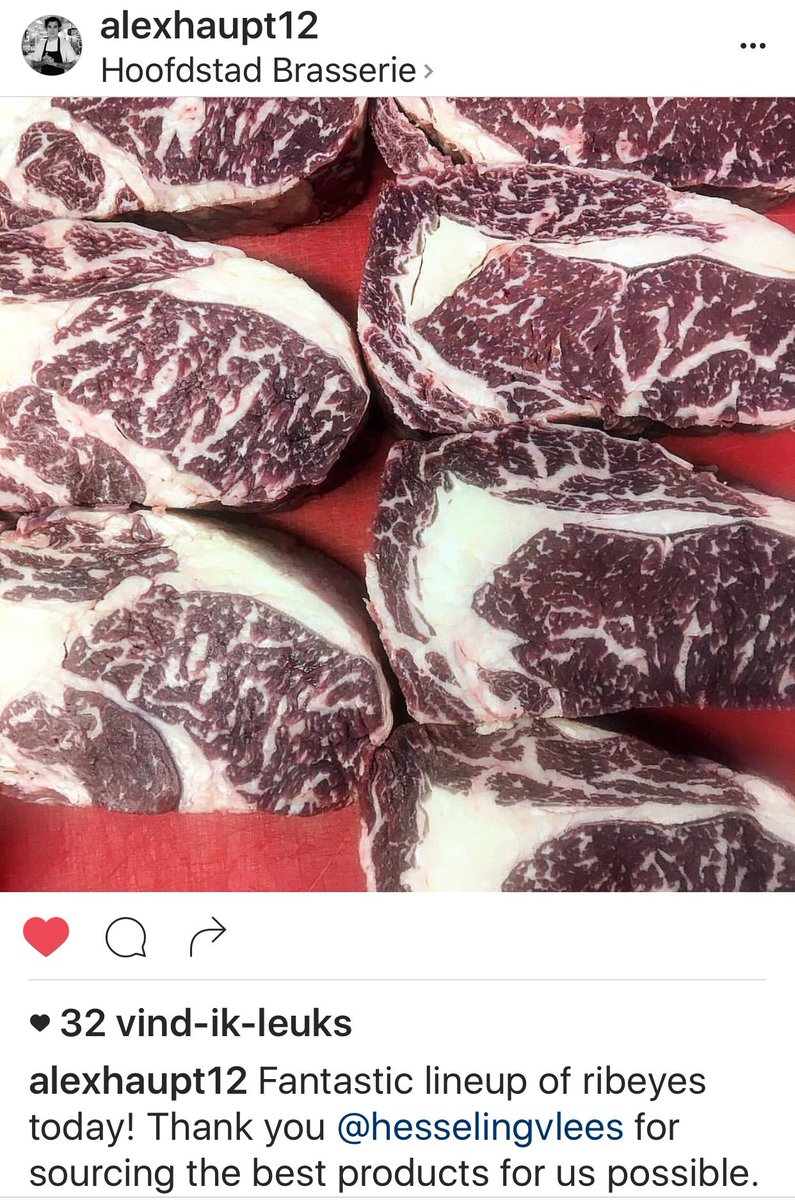 Fantastic line-up of ribeyes, dat zien we graag 😁 #ambacht #slager #passie