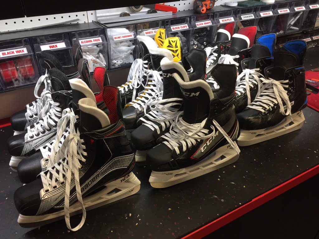 Busy day in the Devils equipment room. Freshly baked wheels!!