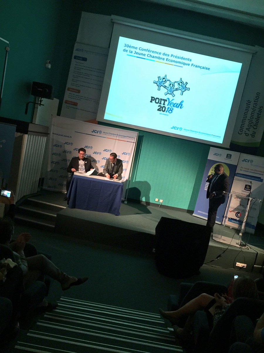 Nous sommes heureux de vous annoncer que <a href="/PoitYeah_2018/">PoitYeah_2018</a> vient de signer son contrat pour organiser le Congrès 2018 #AudaceJCEF #CDP2017
