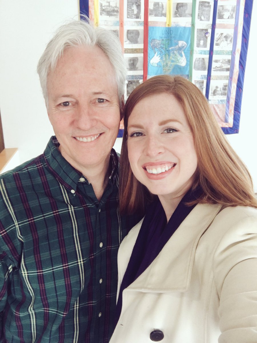 RFeldhausAdams's tweet photo. First visit to @CDSDuke after recommending producers for years. Lil slice of media heaven. Pictured: audio angel John Biewen. 📻👼🏼 https://t.co/iwlWYgt19M
