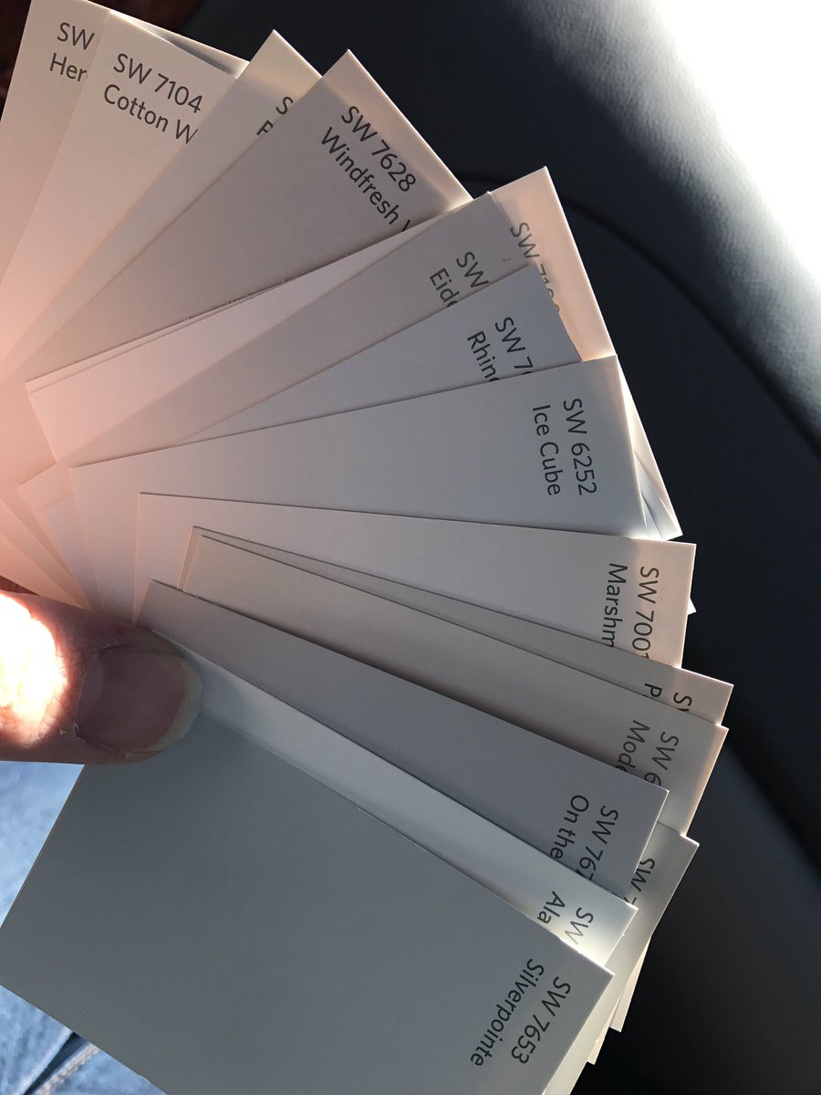 ENFP_Life's tweet photo. Never knew how overwhelming picking out which version of "white" I want for a paint color could be. 😳 #SendHelp #EnfpProbs https://t.co/GVKTE1xYuw