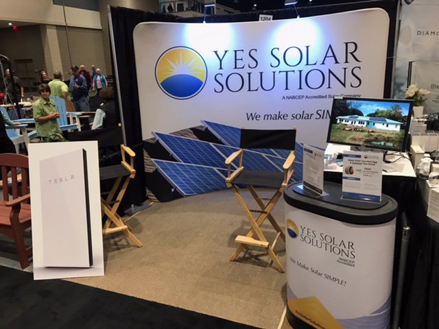 YesSolarInc's tweet photo. We @YesSolarInc are at the @RaleighHomeShow today.  Stop by exhibit 1204 and talk #raleigh #Solar for your home.☀️  https://t.co/CYV3bMlWYB https://t.co/GbstvTsiEY