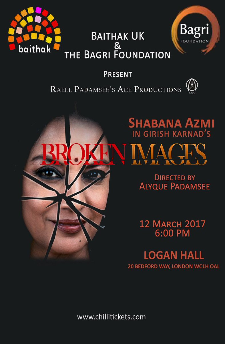ChilliOfficial's tweet photo. @BaithakUK presents Broken Images....

Join the legend Shabana Azmi to celebrate International Woman's Day

Buy Now  https://t.co/LFgTbQAbkq https://t.co/gMIzbpdfDS