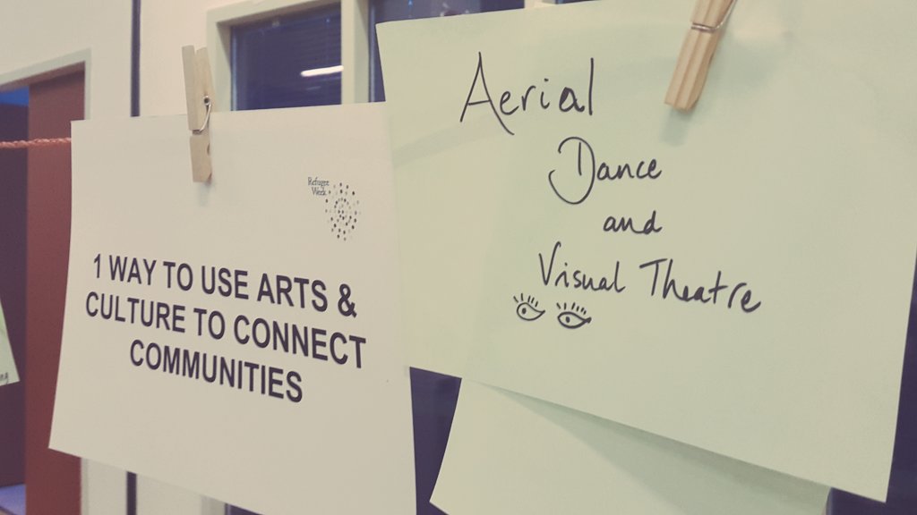 MariennaPW's tweet photo. #RWConference2017 room quite literally left littered with good ideas! It's gonna be a big, beautiful #refugeeweek #RefugeesWelcome https://t.co/XiOymJdRX5