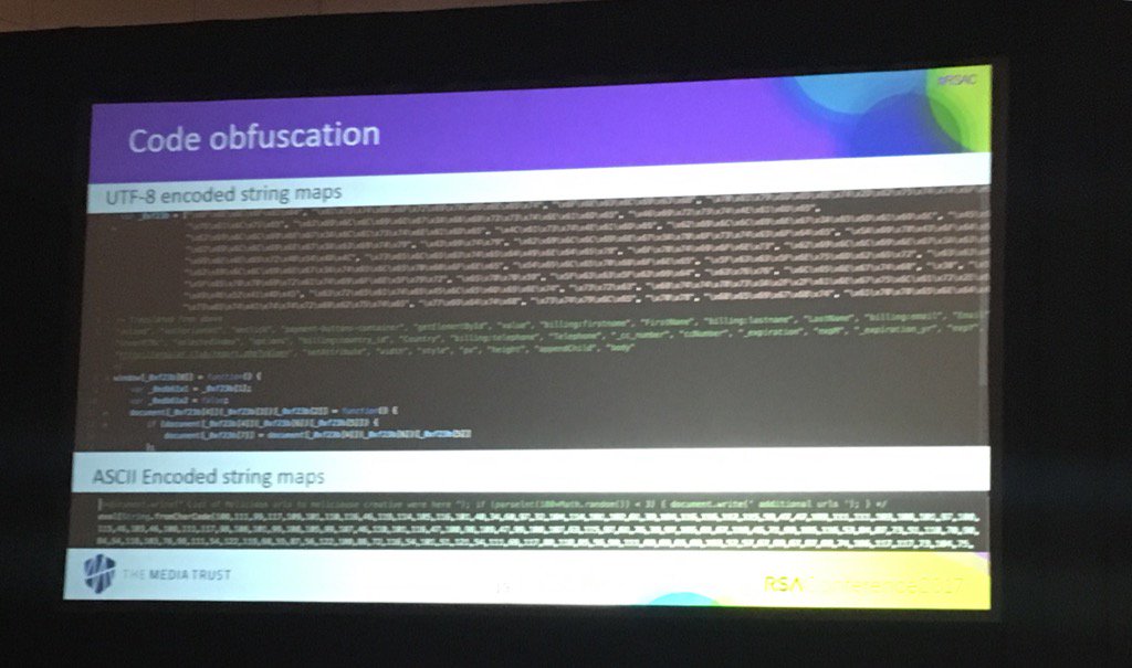 itspvs's tweet image. #Codeobfuscation is a real threat to #websitesecurity! #RSAC