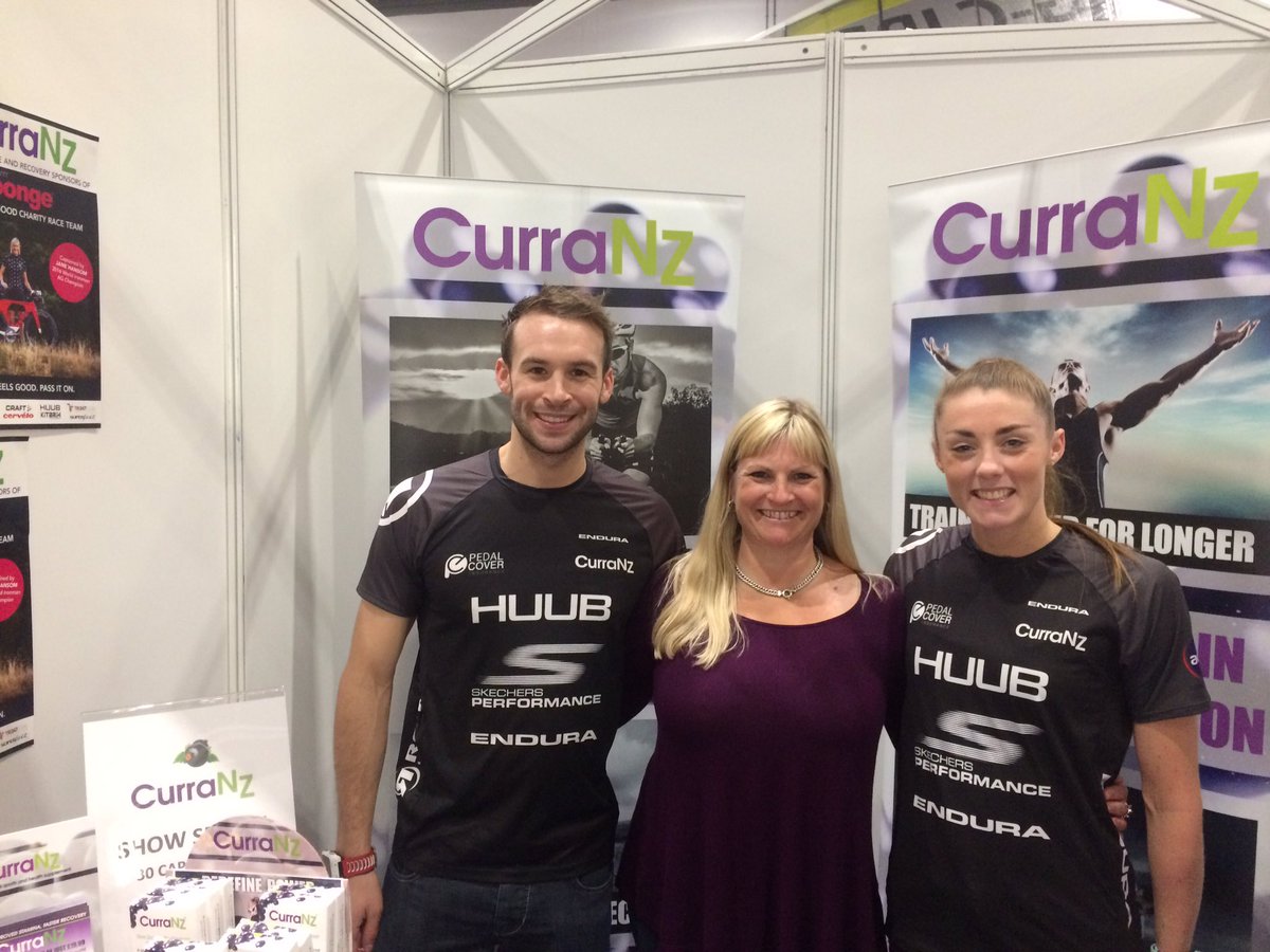 Great to catch up with ambassadors going places <a href="/LucyAnneCharles/">Lucy Charles-Barclay</a> and <a href="/reece_barclay/">Reece Charles-Barclay</a> who visited our stand <a href="/TriShowLDN/">Triathlon Show: London</a> today! #Triathlon