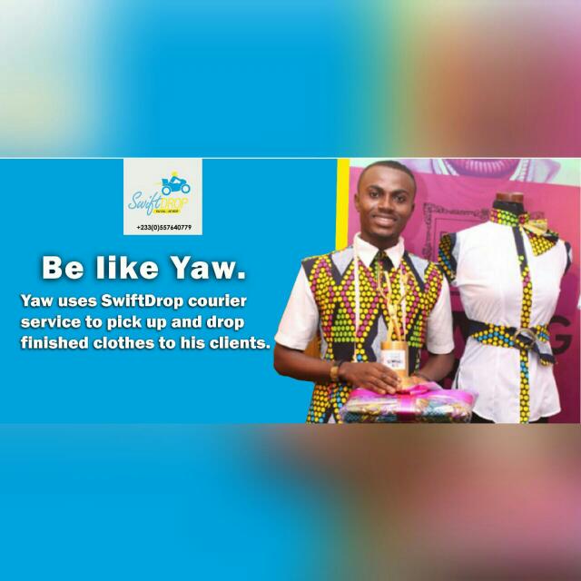 bison5's tweet photo. Got a delivery or pick up in Accra-Tema area? Call our partners @SwiftDropgh. No drop is too small for them. #YouCallWeDrop https://t.co/13AE59WmSF