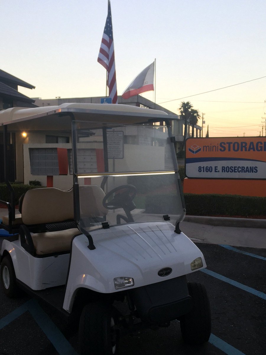 MiniStorage_PS's tweet image. Have you ever ridden on our golf cart? Giving rides at sunset is one of our favorite things at Paramount Self Storage! #FridayFeeling