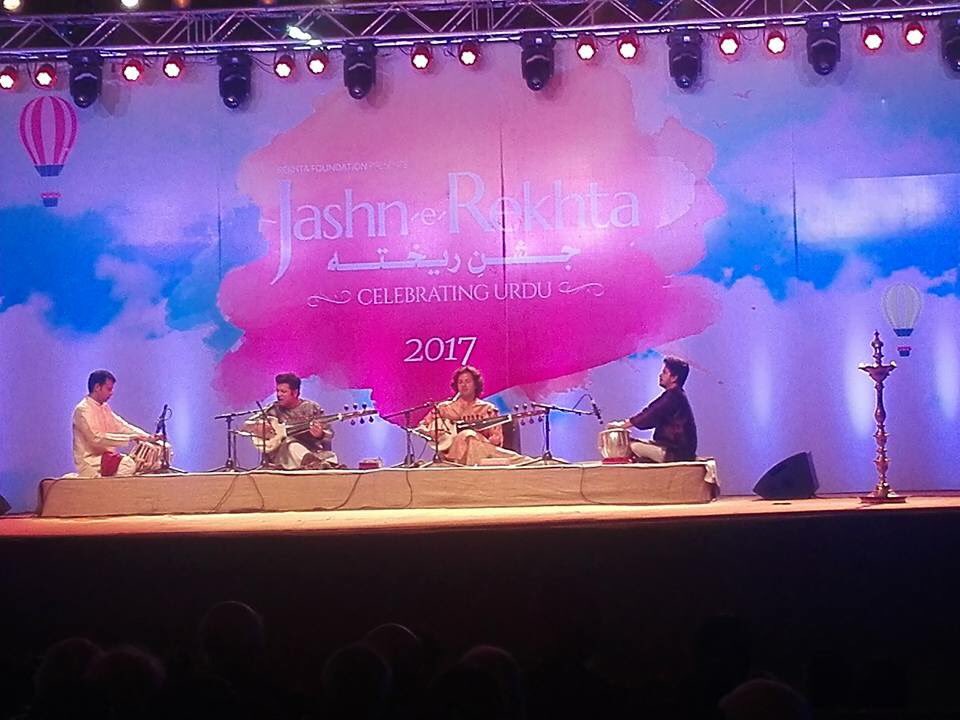 and_ankit's tweet photo. @JashneRekhta and the festivity begins. https://t.co/os6GYIT6PL