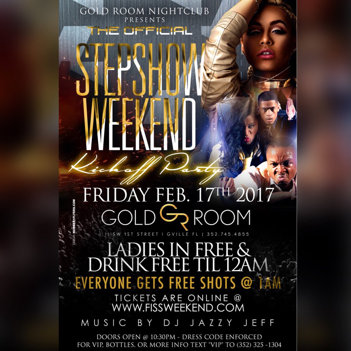ATForNOTHING's tweet image. (2nite) stepshow weekend kickoff at GoldRoom! Ladies free &amp;amp; drink free til 12am! StepShowWknd2k17
