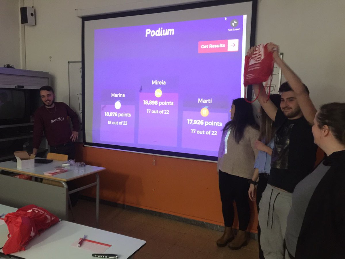 EstherQuerol1's tweet photo. #Gamificacio a @GrupRamar #FP Felicitats als guanyadors #Mireia #Marina #Martí !Us esperem a @formaticbarna #EUFB https://t.co/iFiTvLigx4