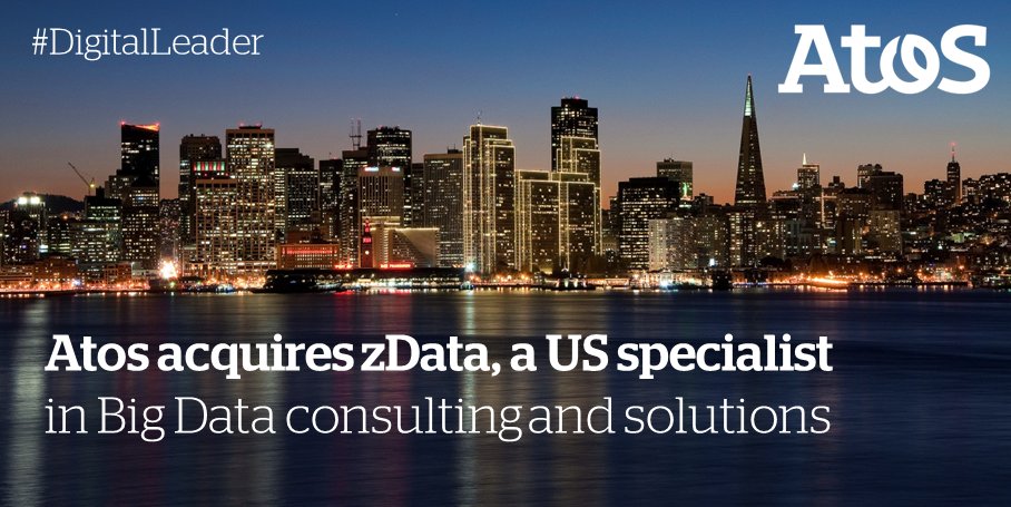 Atos acquires <a href="/zdatainc/">zData Inc.</a>, a premier consulting firm with unparalleled expertise in #BigData solutions okt.to/uHuprJ #DigitalLeader