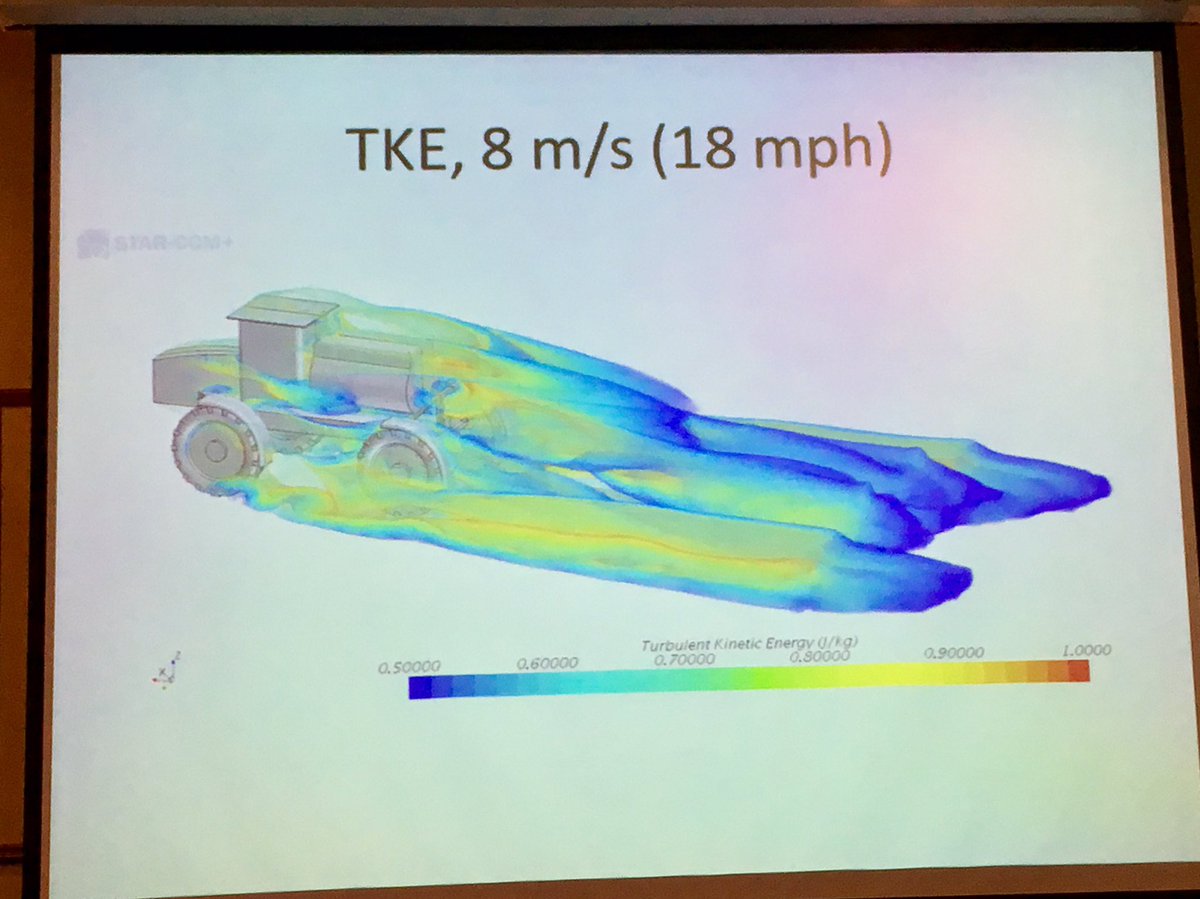 CameronHild's tweet photo. @nozzle_guy says modern sprayers causing turbulence affecting spray quality -need aerodynamic designs. #cropconnect17 @JohnDeere https://t.co/ESlyiKSzj2