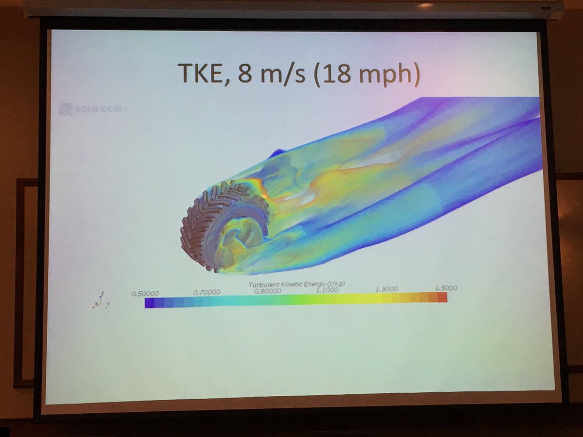 <a href="/nozzle_guy/">Tom Wolf</a> says modern sprayers causing turbulence affecting spray quality -need aerodynamic designs. #cropconnect17 <a href="/JohnDeere/">John Deere USA</a>