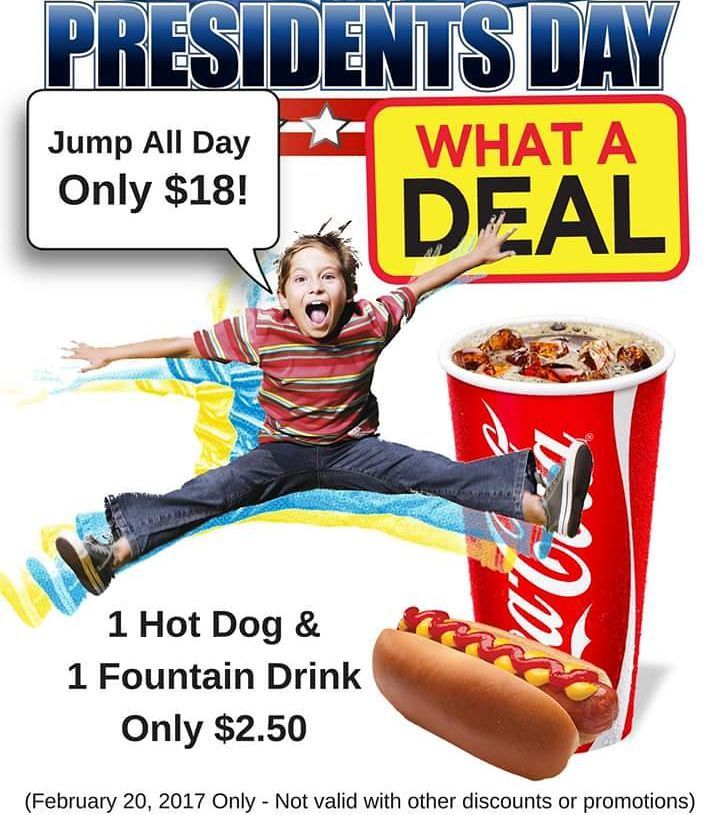 jumpamerica's tweet photo. You can't miss this deal! Come on in and get a JUMP on fun 😊😎 #jumpamerica #gurnee #upshow… https://t.co/vFT6deodX8 https://t.co/nf29BZWTDC
