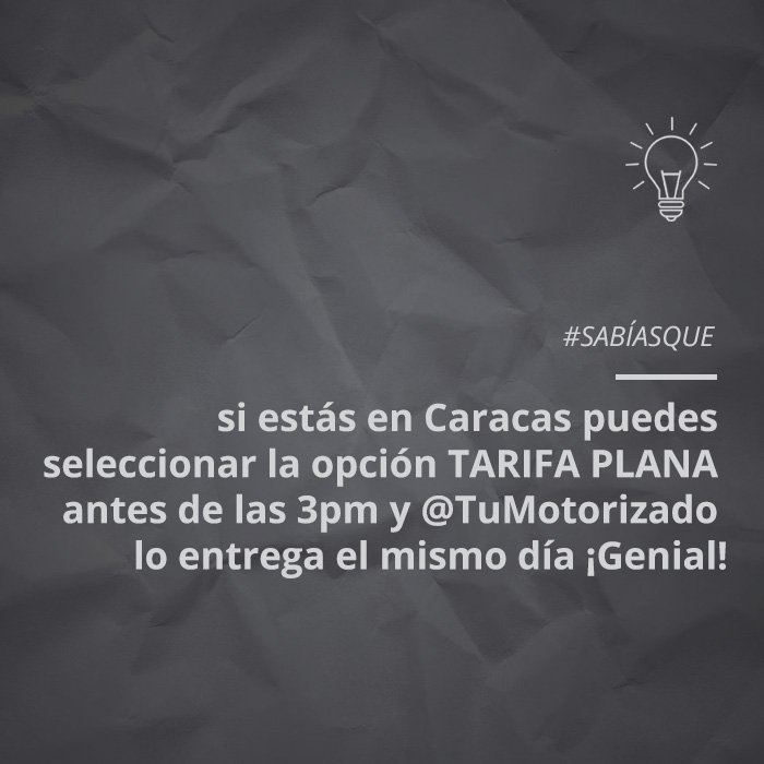 #SabíasQue contamos con envíos exprés gracias al servicio de <a href="/tumotorizado/">Tumotorizado</a>