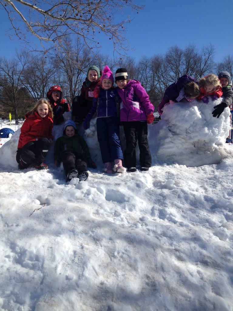 Snow play during recess at Windermere!