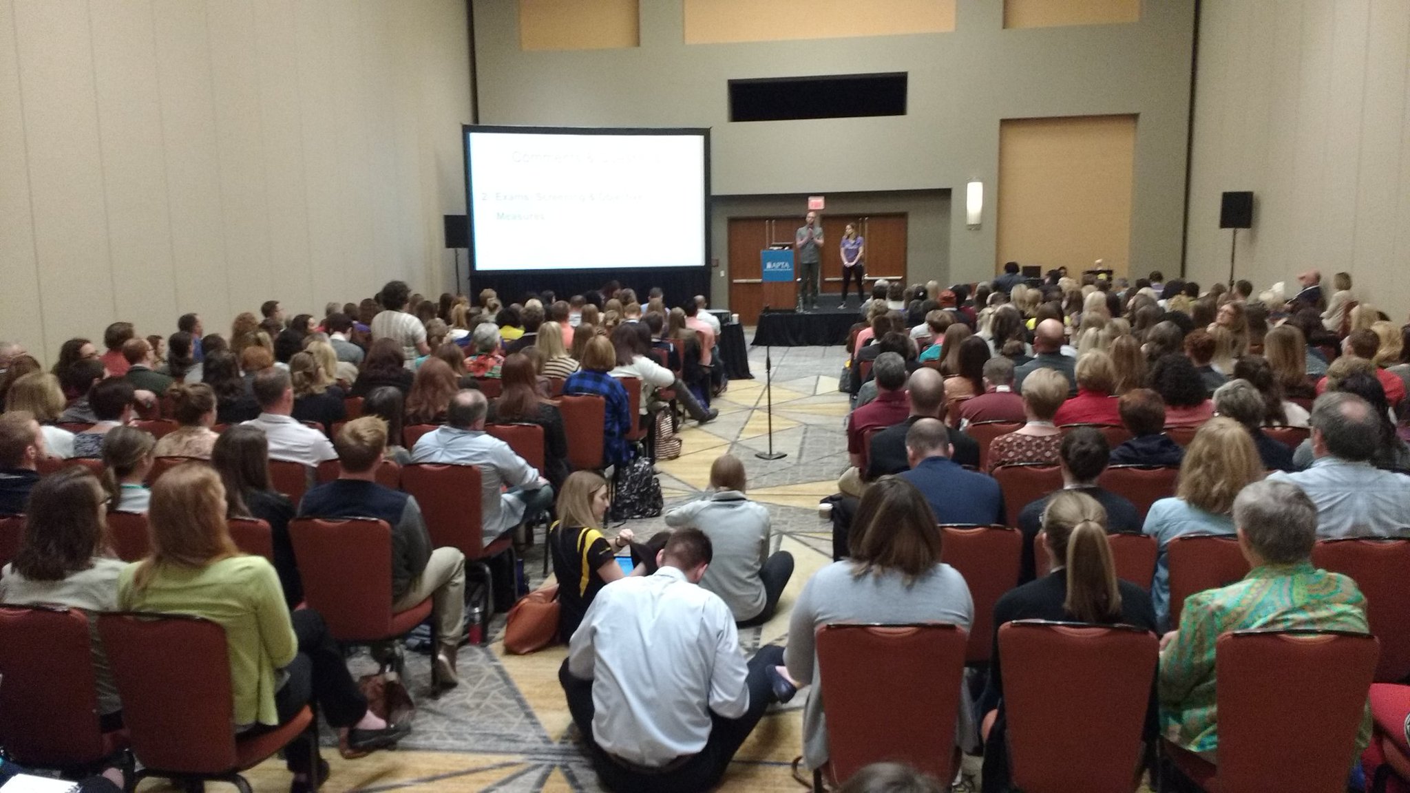 Talking about safe strength training in the older adult with @karenlitzyNYC and @DustinJonesPT 
#APTACSM #HomeHealthPT https://t.co/LeOxVKHLbm