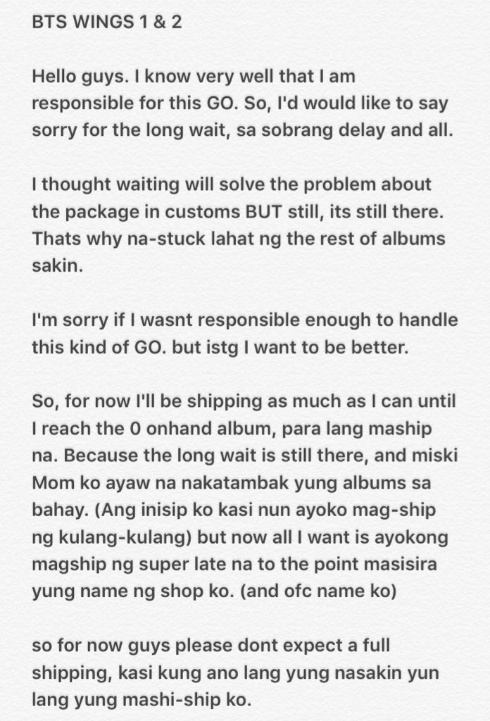 jin1992cokr's tweet photo. #EMEM_UD

This is probably the longest update/tweet I've ever made. To all my buyers, please take time to read. Thank you so much💚 https://t.co/vGJFKC3VNJ