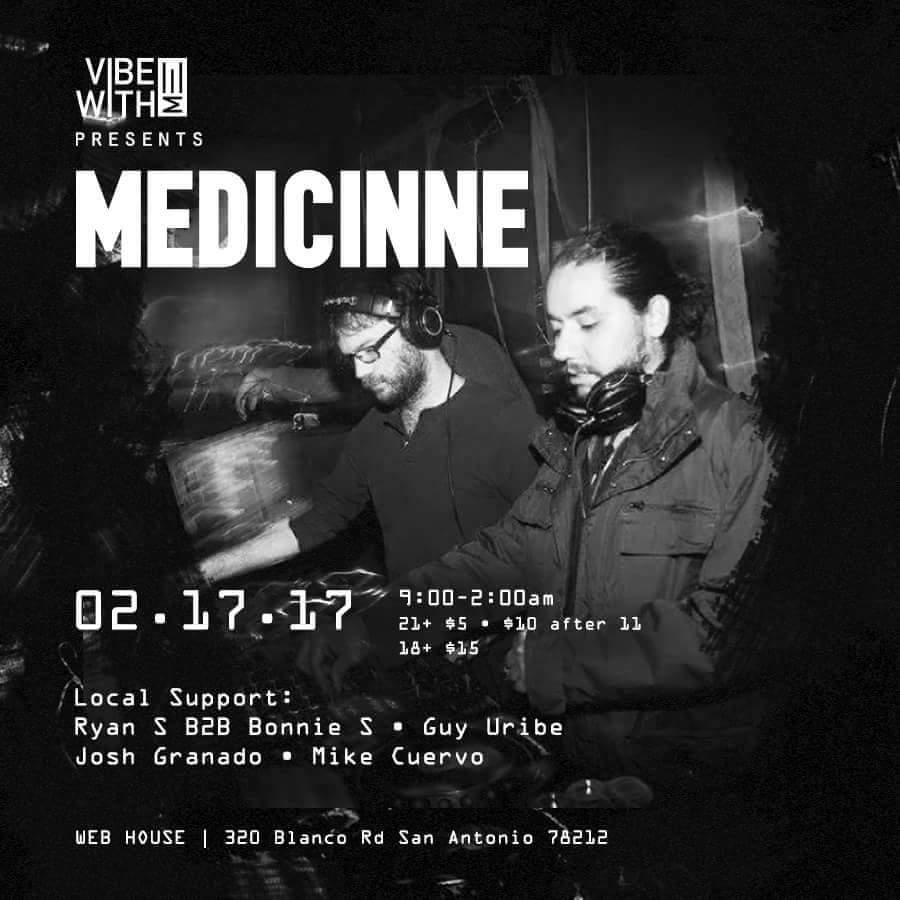 SamBanks210's tweet photo. Tonight in SATX @MedicinneDJs takes over Web House! Great Beats, Cheap Drinks, &amp; Good Eats All Night! #House #Techno #VibeWithMe https://t.co/qpQxtp4XeT