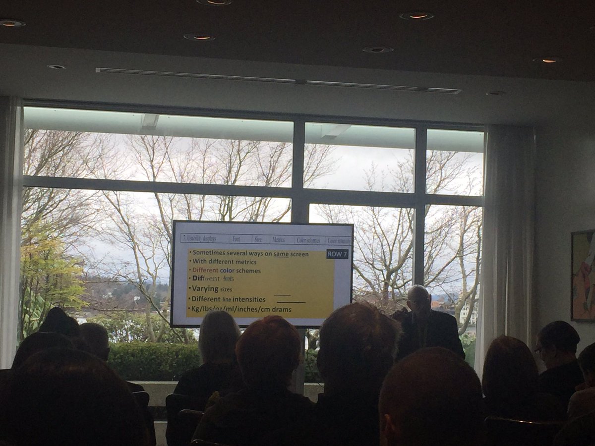 nsalemohamed's tweet photo. Enjoying the presentation on EMR interface usability for EHRs from Ross Koppel #usability #itch2017 https://t.co/kr7TeLr5u4