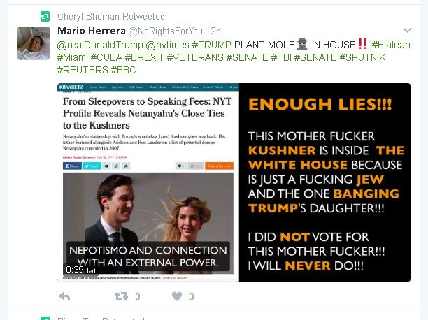 ChrisParry's tweet image. Why is Weed darling @CherylShuman retweeting anti-Semitic hate speech? #headscratch