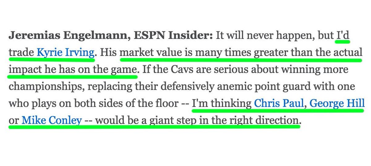 BIGPLAYcle's tweet photo. Sad reality is this guy gets paid to write... https://t.co/PBOMRq2kWr
